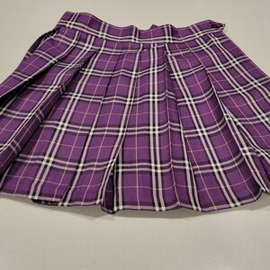 Purple Plaid Women's JK Skirt uniform